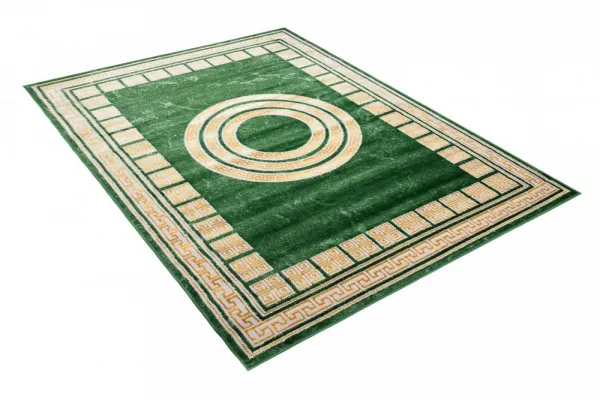 ZaujímavýzelenýkoberecsgeometrickýmivzormiŠírka:80cm|Dĺžka:150cm56536_115776