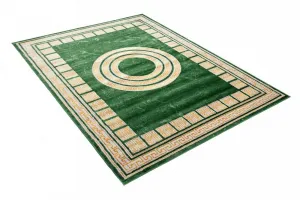 ZaujímavýzelenýkoberecsgeometrickýmivzormiŠírka:80cm|Dĺžka:150cm56536_115776