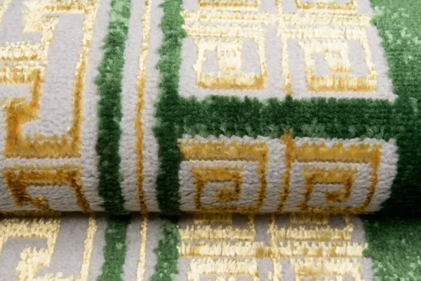 ZaujímavýzelenýkoberecsgeometrickýmivzormiŠírka:80cm|Dĺžka:150cm56536_115776