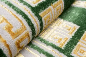 ZaujímavýzelenýkoberecsgeometrickýmivzormiŠírka:80cm|Dĺžka:150cm56536_115776