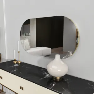 Zrkadlo Riors - Transparent, Gold