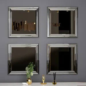 Mirror Set (4 Pieces) Loza - Silver