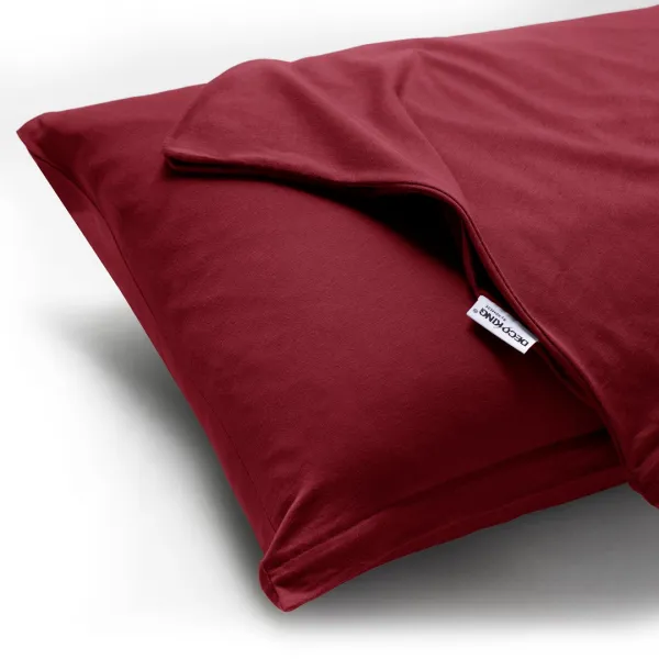 Obliečky na vankúše DecoKing Amber bordó, veľkosť 40x145*2