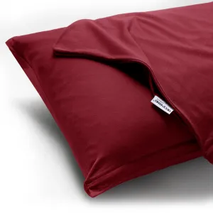 Obliečky na vankúše DecoKing Amber bordó, veľkosť 40x145*2