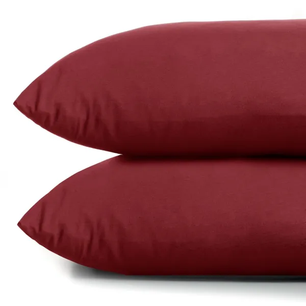 Obliečky na vankúše DecoKing Amber bordó, veľkosť 40x145*2