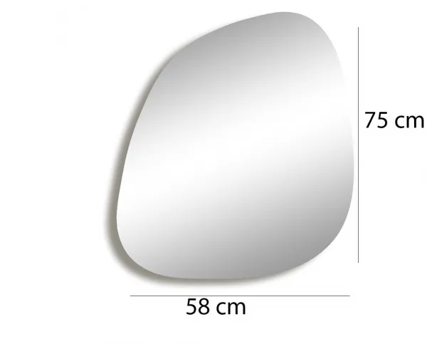 Kalune Design Dekoratívne nástenné zrkadlo Soho 58x75 cm zlaté