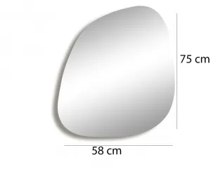 Kalune Design Dekoratívne nástenné zrkadlo Soho 58x75 cm zlaté