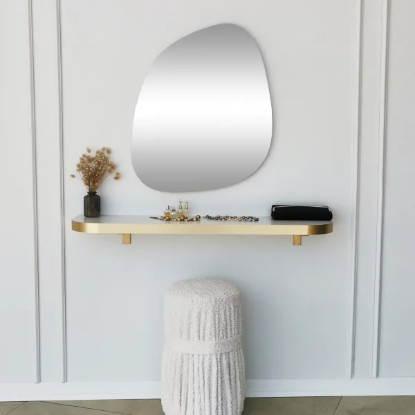 Kalune Design Dekoratívne nástenné zrkadlo Soho 58x75 cm zlaté