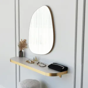 Kalune Design Dekoratívne nástenné zrkadlo Soho 58x75 cm zlaté