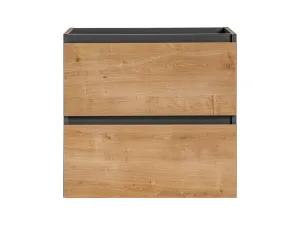 Comad Závesná skrinka pod umývadlo Monako s doskou 140 cm sivá/dub hamilton