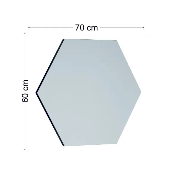 Kalune Design Dekorativní nástěnné zrcadlo Zeo 60x70 cm černé