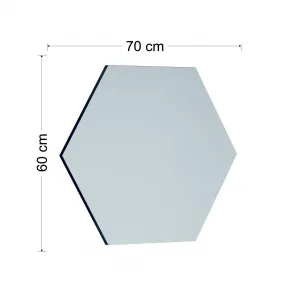 Kalune Design Dekorativní nástěnné zrcadlo Zeo 60x70 cm černé