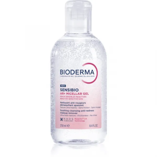 Bioderma Sensibio AR+ micelárny čistiaci gél pre citlivú pleť so sklonom k začervenaniu 250 ml