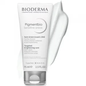 Bioderma Pigmentbio Sensitive Areas rozjasňujúci telový krém proti tmavým škvrnám 75 ml