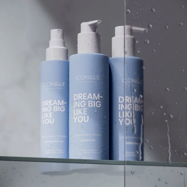 ICONIQUE Professional DREAMING BIG LIKE YOU Volume & Thickness bezoplachový sprej pre zväčšenie objemu pre jemné vlasy 150 ml