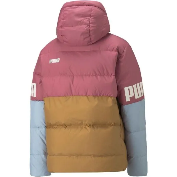 Puma PUMA POWER HOODED DOWN Dámska bunda, hnedá, veľkosť
