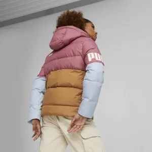 Puma PUMA POWER HOODED DOWN Dámska bunda, hnedá, veľkosť