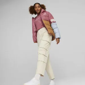 Puma PUMA POWER HOODED DOWN Dámska bunda, hnedá, veľkosť
