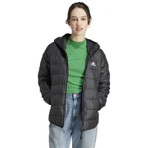 adidas ESSENTIALS  MIDWEIGHT DOWN HOODED Dámska bunda, čierna, veľkosť