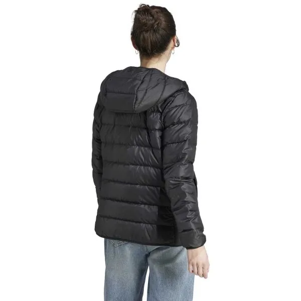 adidas ESSENTIALS  MIDWEIGHT DOWN HOODED Dámska bunda, čierna, veľkosť