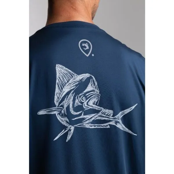 ADVENTER & FISHING MAHI Funkčné UV tričko, tmavo modrá, veľkosť