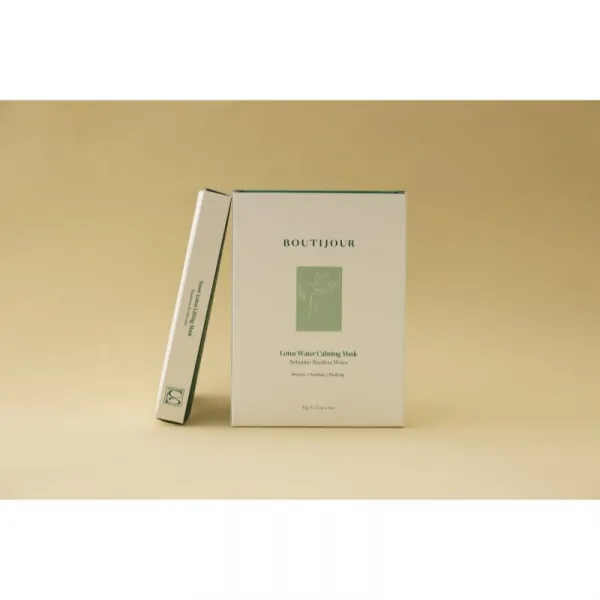 BOUTIJOUR Lotus Water Calming Mask upokojujúca plátienková maska pre výživu a hydratáciu 5x33 g