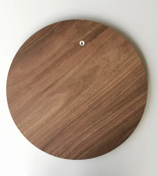 Hanah Home Kulaté nástěnné zrcadlo Ayna 60 cm ořech