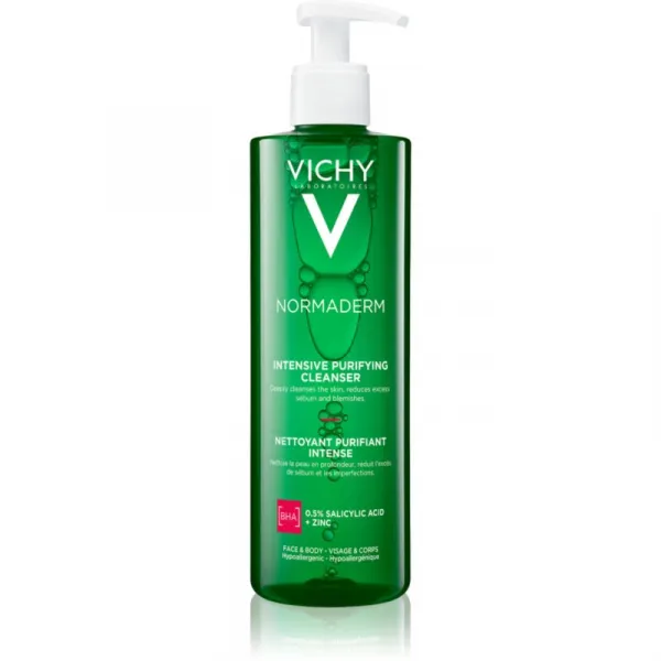 Vichy Normaderm Phytosolution hĺbkovo čistiaci gél proti nedokonalostiam aknóznej pleti 400 ml