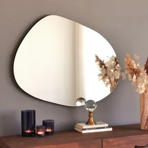 Hanah Home Dekorativní nástěnné zrcadlo Gusto 75x55 cm černé