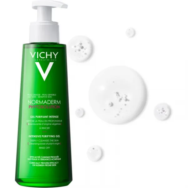 Vichy Normaderm Phytosolution hĺbkovo čistiaci gél proti nedokonalostiam aknóznej pleti 400 ml