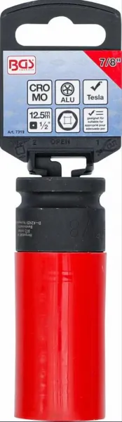 BGS Technics Rázový nadstavec, ochranný, 1/2", 7/8", pre Tesla
