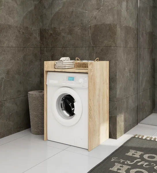 Ak furniture Koupelnová skříňka nad pračku FIN II dub sonoma