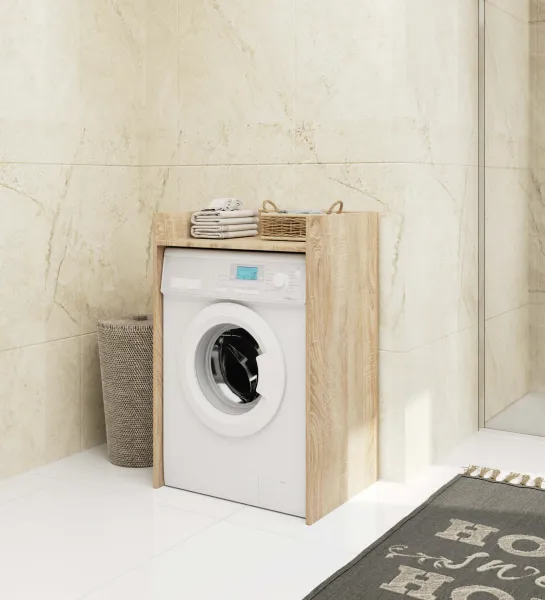 Ak furniture Koupelnová skříňka nad pračku FIN II dub sonoma