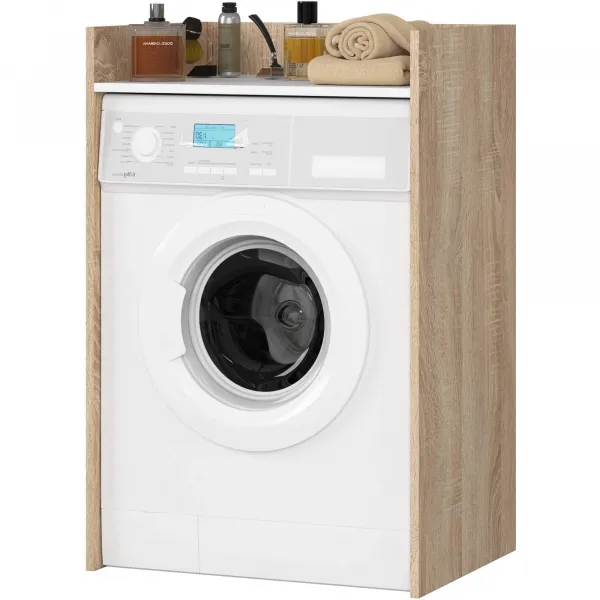 Ak furniture Koupelnová skříňka nad pračku FIN II dub sonoma/bílá