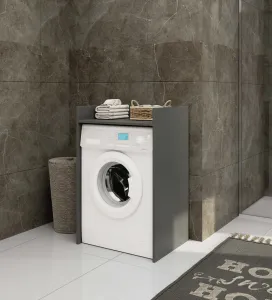 Ak furniture Koupelnová skříňka nad pračku FIN II grafitově šedá