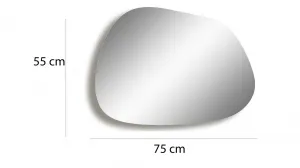 Kalune Design Dekoratívne nástenné zrkadlo Gusto 75x55 cm zlaté