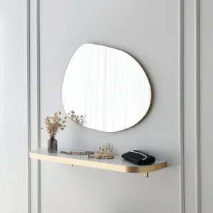 Kalune Design Dekoratívne nástenné zrkadlo Gusto 75x55 cm zlaté