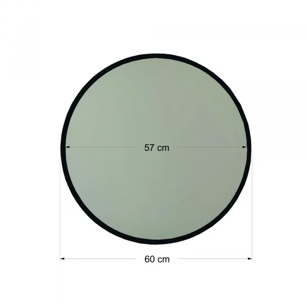 Kalune Design Okrúhle nástenné zrkadlo Ayna 60 cm čierne