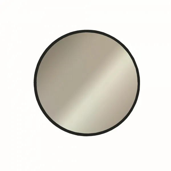 Kalune Design Okrúhle nástenné zrkadlo Ayna 60 cm čierne