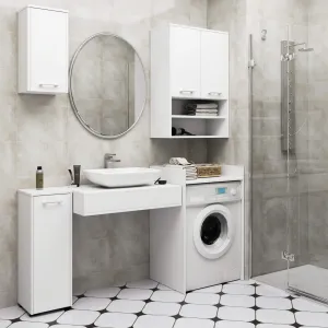 Ak furniture Koupelnová skříňka nad pračku FIN II bílá