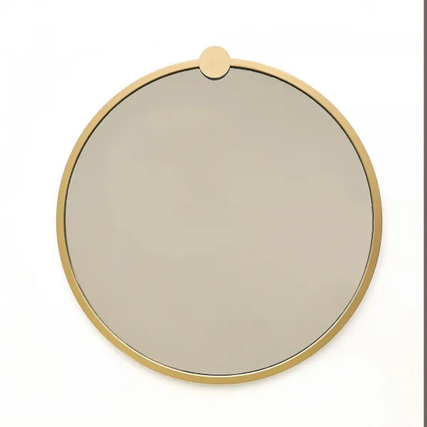 Kalune Design Okrúhle nástenné zrkadlo Lakar 60 cm zlaté