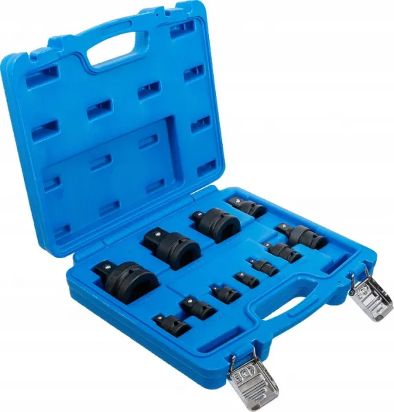 BGS Technics Sada rázových adaptérov a guľových kĺbov  6,3 mm (1/4") - 25 mm (1")  11-dielna