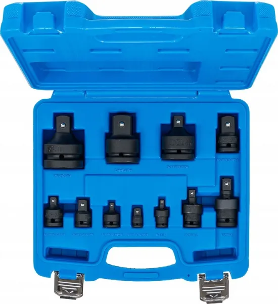 BGS Technics Sada rázových adaptérov a guľových kĺbov  6,3 mm (1/4") - 25 mm (1")  11-dielna