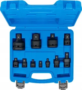 BGS Technics Sada rázových adaptérov a guľových kĺbov  6,3 mm (1/4") - 25 mm (1")  11-dielna