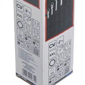BGS Technics Sada obojstranných račňových kĺbových kľúčov , 8 - 19 mm , 10-dielna