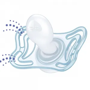 CHICCO Cumlík Physio Light silikónový 2-6m dievča - vtáčik/tukan 2 ks