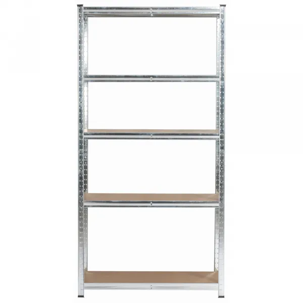 Ak furniture Kovový regál REGMET 90x40x180 cm stříbrný