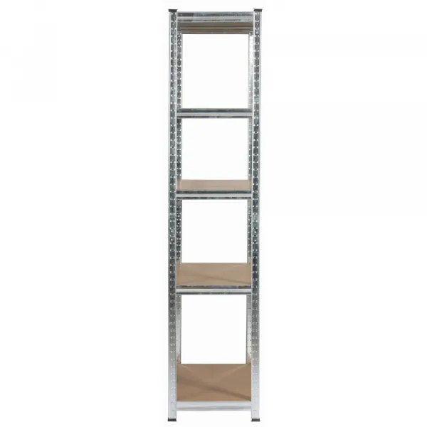 Ak furniture Kovový regál REGMET 90x40x180 cm stříbrný
