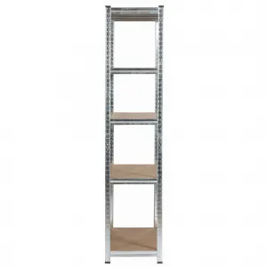 Ak furniture Kovový regál REGMET 90x40x180 cm stříbrný