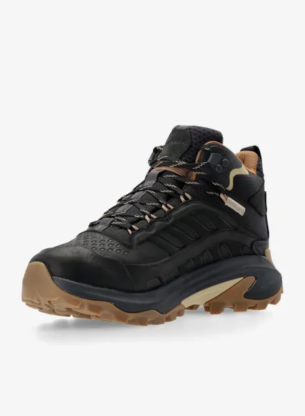 Turistické topánky Merrell Moab Speed 2 LTR Mid WP - black